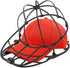 Hat Washer Cage for Washing Machine & Dishwasher- Ball Cap Washer for Baseball Caps & Hats, Baseball Cap Cleaner and Shaper, Fits Adult/Kids Caps (Black)