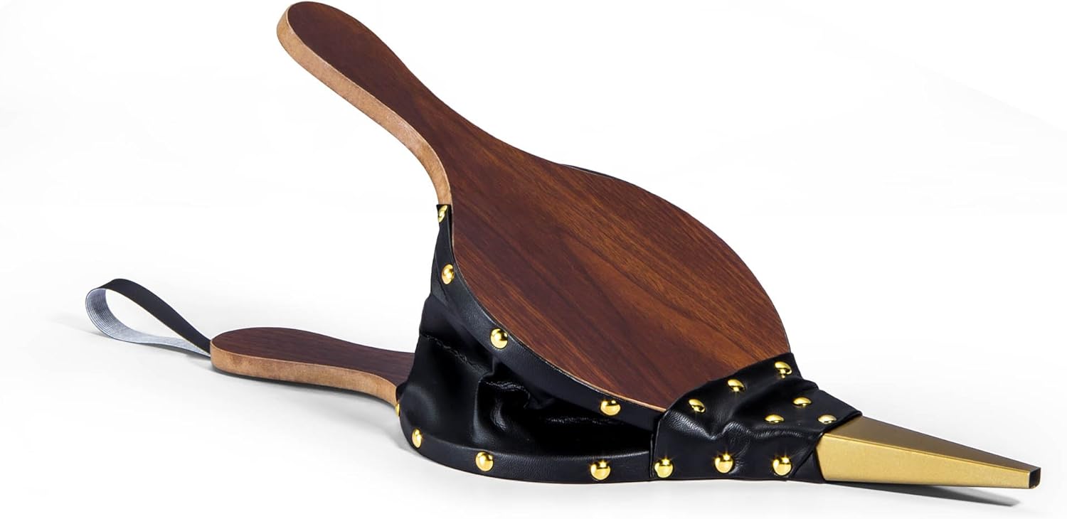 17" x 7.5" Fireplace Wood Bellows Fireplace Bellows Outdoors Barbeque Grill Chimney Hand Bellow Wood Bellows