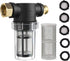 Garden Hose Filter for Pressure Washer inlet Water, Inline Filter for Sediment, 40 Mesh Screen, Extra 100 Mesh