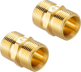 Pressure Washer Adapter, Metric M22 15mm Male Thread to M22 14mm Male Fitting, 4500 PSI, 2 Pack