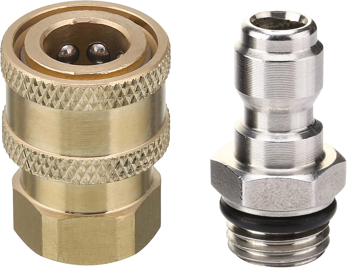 Pressure Washer Adapter Set, 1/4 Inch Quick Disconnect Kit, 5000 PSI