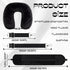 1-Pack Stuffable Travel Pillow for Extra Luggage - Travel Neck Pillow with Adjustable Neck Size - Multifunctional Velvet Neck Pillowcas - Sleeping Rest Cushion Travel Essentials
