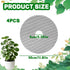 4-Pack Plant Pot Grids- 15.7 Inch Cuttable Mesh Plant Pot Soil Covers -Protectors from Animals - Plant Protector Ring for Indoor Outdoor Garden Plant Landscaping