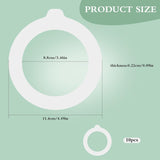 10PCS Silicone Jar Gaskets Replacement - Rubber Seals Rings Airtight Gasket Sealing for 4.2-4.3 Inch Mouth Glass Canning Jars Lids - Leak Proof Rubber Seals Rings - 4.5 Inch(Outer Diameter)