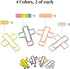 Paperclip Pen Holder, Metal Pen Clips, Heart Shaped+Cross Shaped, 16 Pack