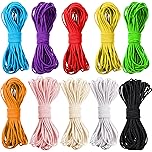 2mm Elastic Cord 10 Colours x 10 Meters Stretchy Nylon Thread for Jewellery Making Bracelets Necklaces Crafting Strong and Flexible