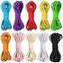 2mm Elastic Cord 10 Colours x 10 Meters Stretchy Nylon Thread for Jewellery Making Bracelets Necklaces Crafting Strong and Flexible