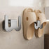 Wall-Mounted Aluminium Slipper Holder - Self-Adhesive Space-Saving Organizer - 2 Pack