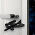 Portable Door Lock - Extra Security for Hotels & Travel - Self-Adhesive No Drilling Required - Black - 1 Piece
