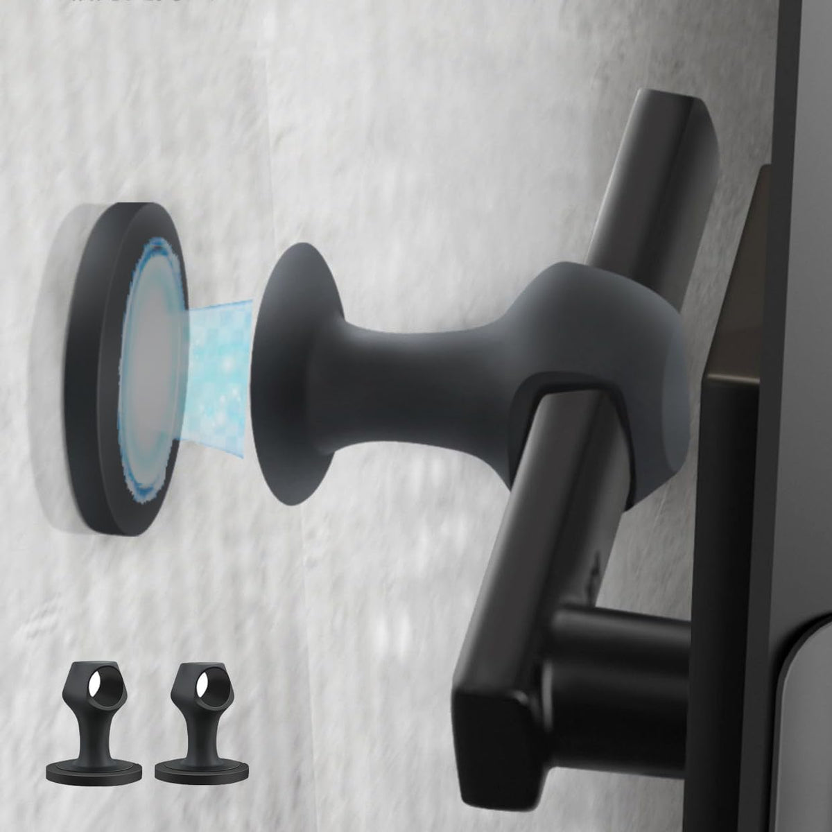 Door Stopper Door Holder 1 Piece Door Buffer Door Stop for Indoor Outdoor Use Brown