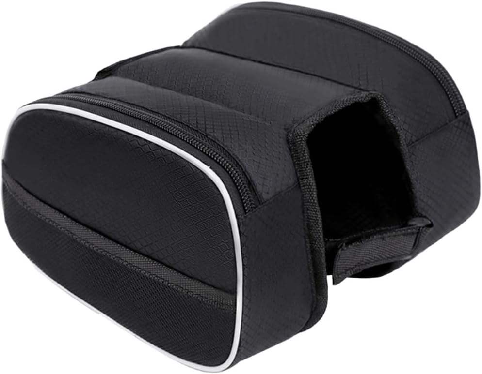 Waterproof Front Bike Frame Bag 19x12.5x6 cm Black