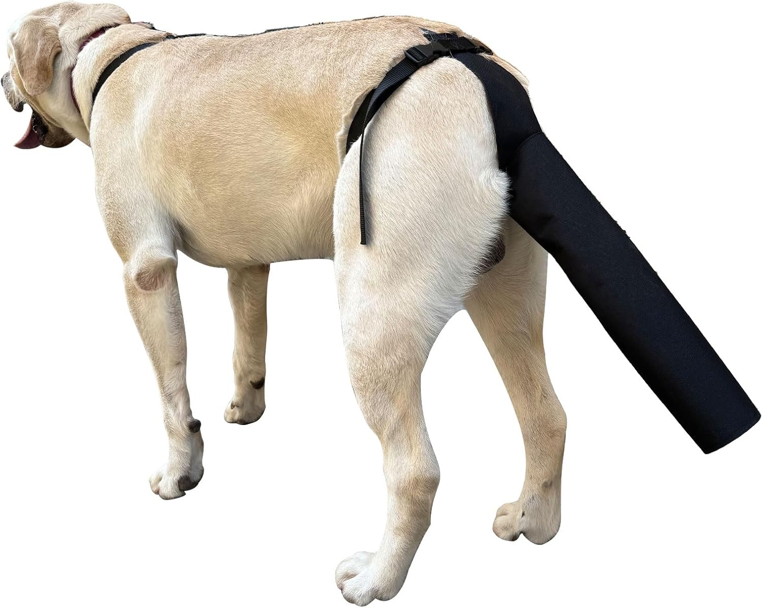 Adjustable Nylon Dog Tail Protector - Black - 1 Piece - Tail Protection