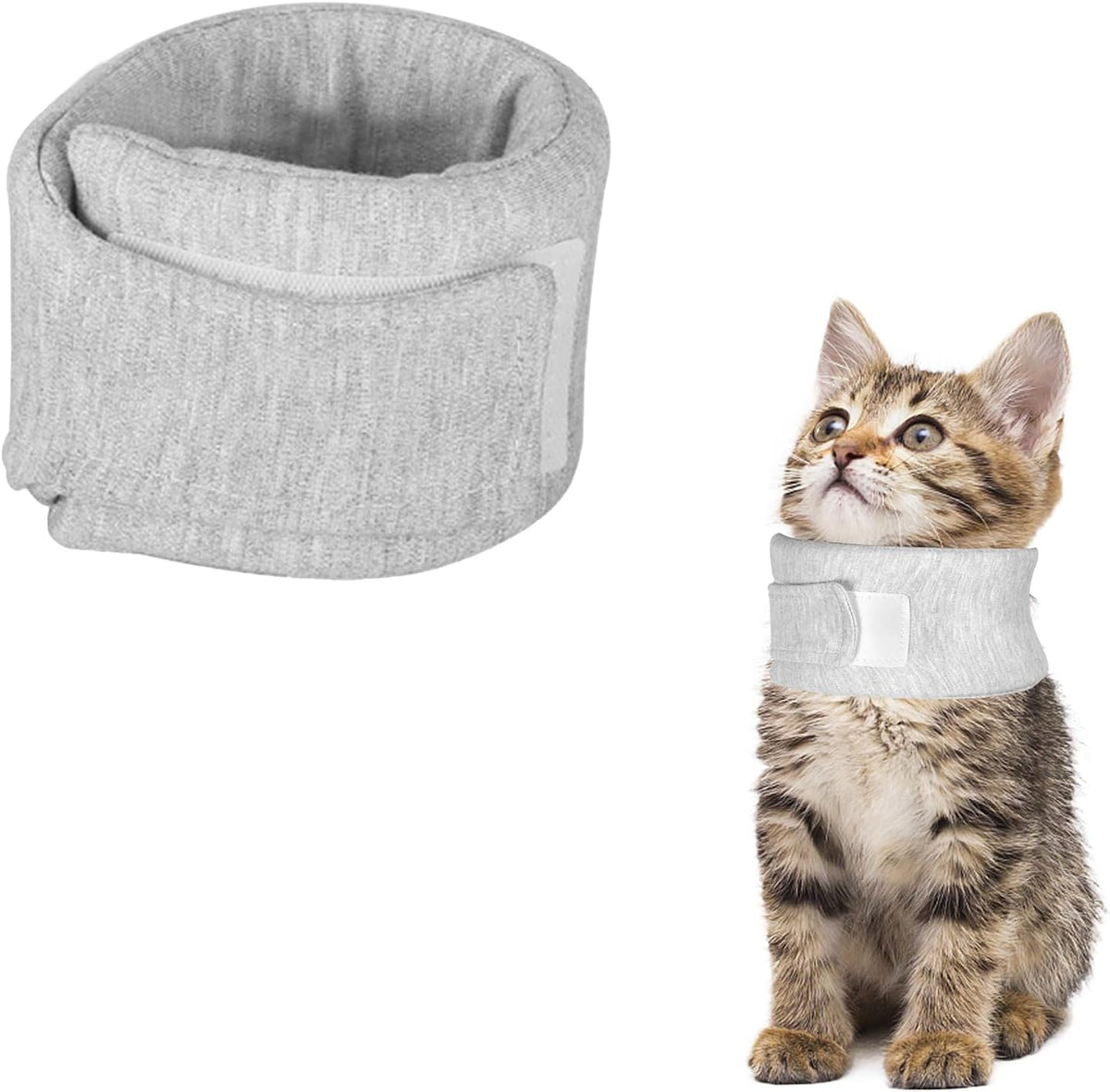 Soft Protective Collar for Cats & Small Dogs - Comfortable Adjustable (21-26 cm) - Set of 1