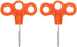 Orange Tent Pegs 2 Pack Heavy Duty Camping Outdoor Activities Stakes