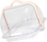 Transparent Food Storage Container with Lid and Drip Tray for Bread Milk Packaging
