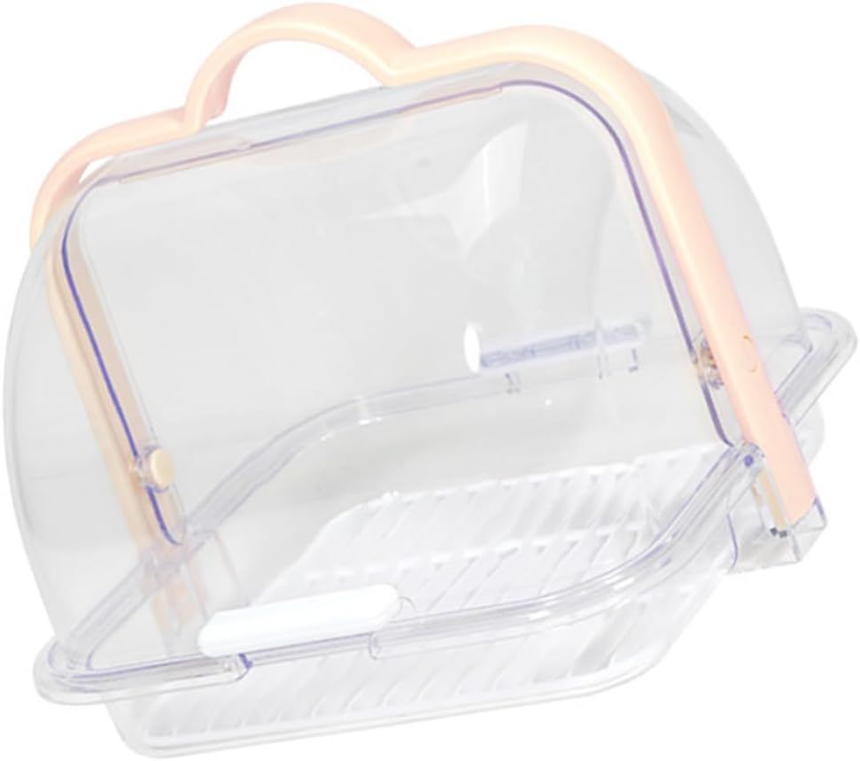 Transparent Food Storage Container with Lid and Drip Tray for Bread Milk Packaging