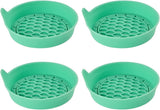 Car Silicone Anti-Slip Mats - Interior Accessories - Green - Pack of 4
