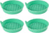 Car Silicone Anti-Slip Mats - Interior Accessories - Green - Pack of 4