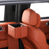 Foldable Car Trash Bin & Organizer Leakproof Waterproof PU Leather Orange