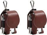 Golf Ball Pouch Set of 2 Belt Clip Holder Perfect Golf Gift for Men