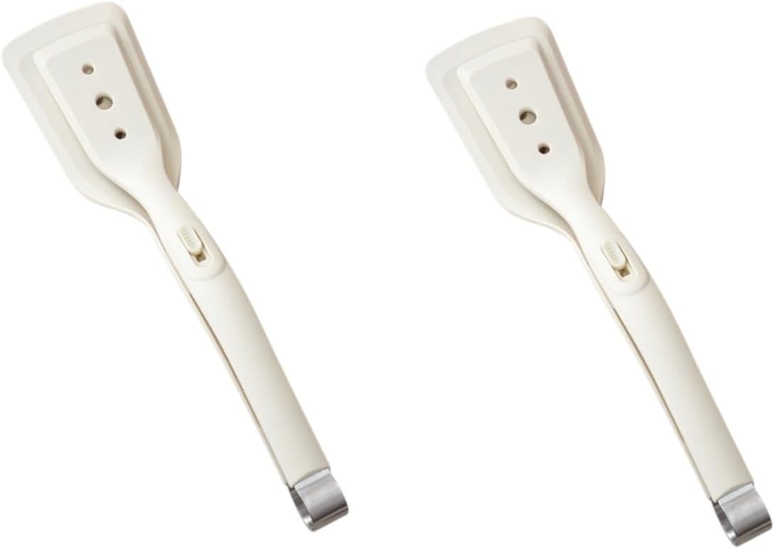 2-in-1 Silicone Spatula Tong Set of 2 Heat Resistant for Flipping and Serving