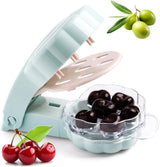 Cherry Pitter for 6 Cherries - Quick & Effortless - Also for Olives - 1 Piece