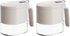 2 Piece Stylish Airtight Herb Jars with Spoon in Lid for Sugar & Salt