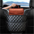 Car Seat Back Organizer with Storage Pockets - Black Vehicle Interior Accessory
