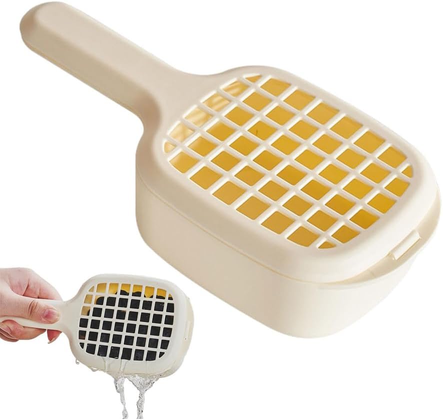 2-in-1 Sink Strainer Colander 2-in-1 Sink & Strainer Handy Shake and Drain System for Vegetables Fruit & Salad Large Capacity Yellow