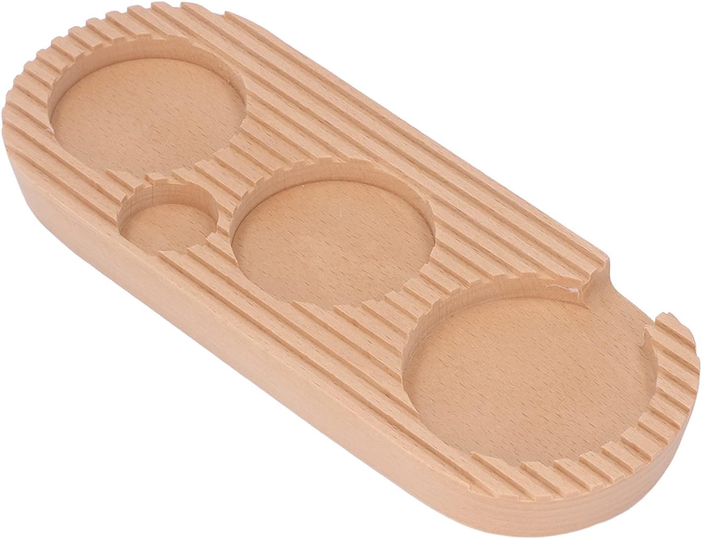 4-in-1 Walnut Espresso Organizer - 51mm/53mm Coffee Tamper Holder for Filter Holder & Accessories