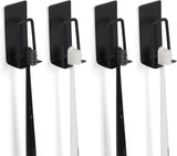 4 Pack Self-Adhesive Stainless Steel Wall Mount Toothbrush Holder No Drilling Required for Electric Toothbrushes Black