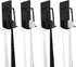 4 Pack Self-Adhesive Stainless Steel Wall Mount Toothbrush Holder No Drilling Required for Electric Toothbrushes Black