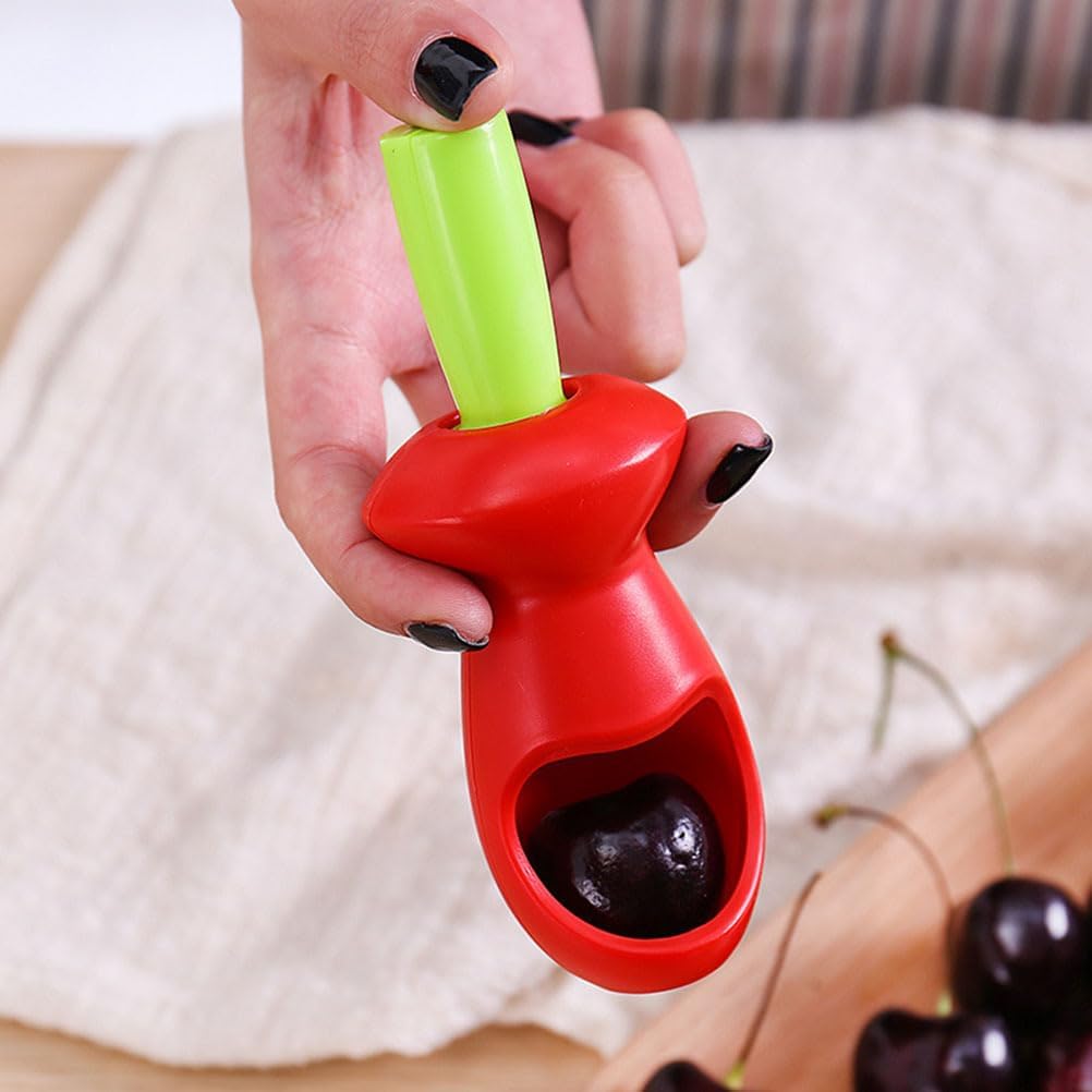 Cherry and Olive Pitter with Splatter Protection for Clean Work - Handy Kitchen Tool