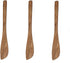 3-Piece Teak Kitchen Utensil Set Safe for Non-Stick Pans Heat Resistant Cooking Tools