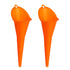 2 Pack Orange Multipurpose Funnel for Filling Car Oil Grease Engine Oil Water Diesel Kerosene and Other Liquids