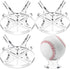 3 Piece Acrylic Ball Display Stand Holder for Baseball Golf Softball Tennis and Other Sports Balls