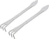 2 Pack Stainless Steel 3-Tine Root Rake Mini Candy Grip Handle Garden Tool
