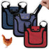 3 Piece Chicken Saddle Set Red/Blue/Purple Elastic Strap Back and Side Protection Poultry Accessories