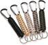 5 Pack Karabiner Keychains with Woven Lanyard Musket Hook for Outdoor Camping Hiking Backpacks