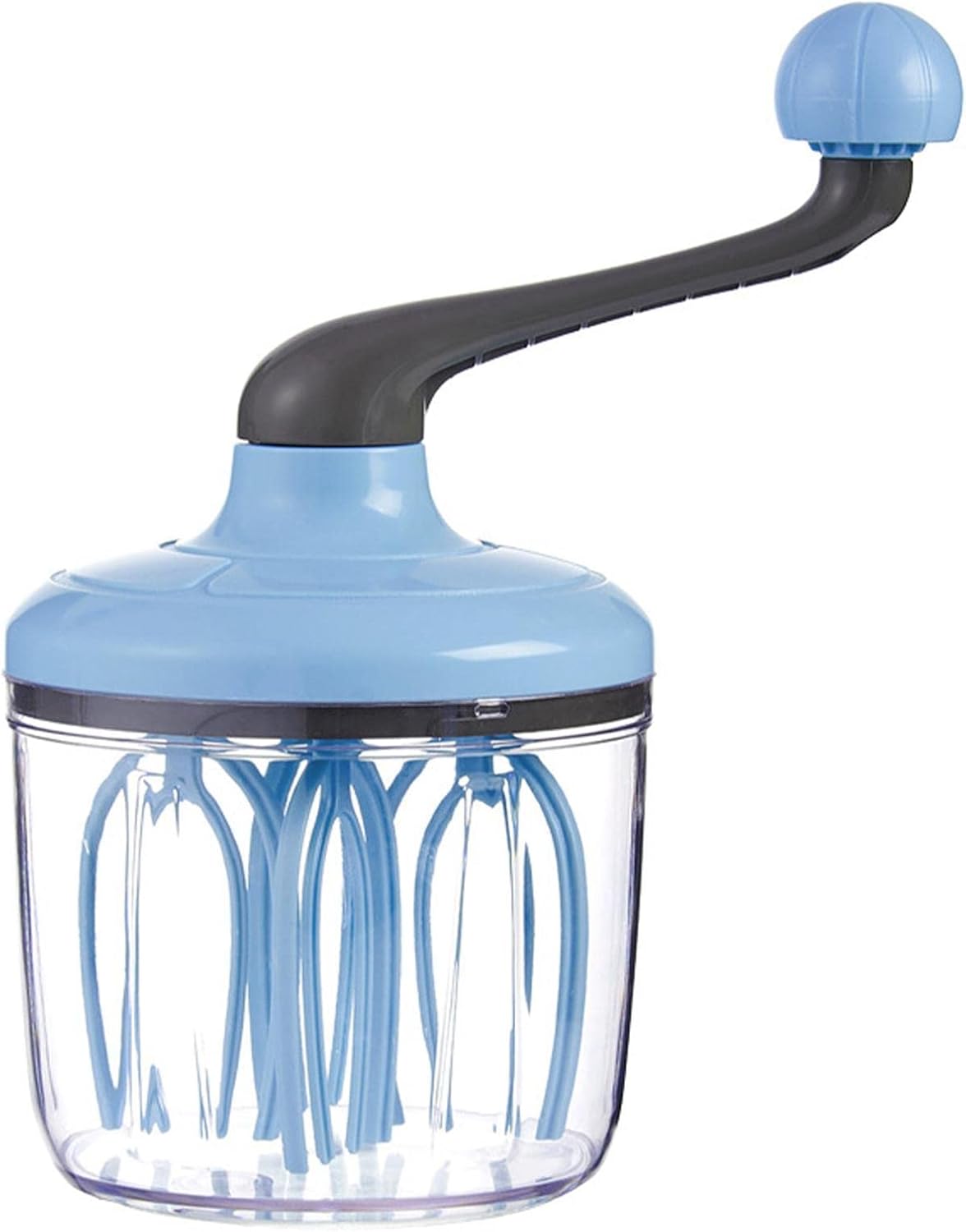 Manual Egg Beater Blue Handheld Butter Mixer Kitchen Baking Tool Accessory