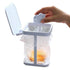 White Kitchen Bedroom Trash Can Rack - 1 Piece Waste Bin Holder for Home Kitchen Use