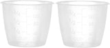 2 Pack Transparent 3/4 Cup Double Rimmed Pet Food Measuring Cups for Dog Food and Rice