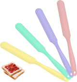 4 Piece Silicone Scraper Set 24cm Flexible Spatulas for Mixing Spreading Jars Bottles
