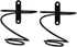 2-Pack Mini Wine Rack Countertop Display Stand for 1 Bottle Space-Saving Iron Storage Holder for Home Kitchens Bars
