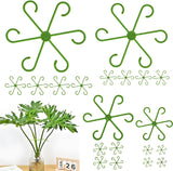 16 Pack Indoor Plant Stakes 4 Sizes 4 of Each Size Green Plant Supports for Tall Plants Monstera Plant Anchors Plant Fixing Hooks Suitable for Indoor Gardens