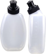 Running Belt Water Bottles 2 Pack Small Running Bidon with One-Handed Slide Lid Perfect Fit 100% Leakproof