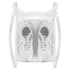 White Sports Shoe Washing and Drying Mesh Bag with Zipper and Straps - Durable Honeycomb Net Bag for Shoes Clothing Laundry - Reusable