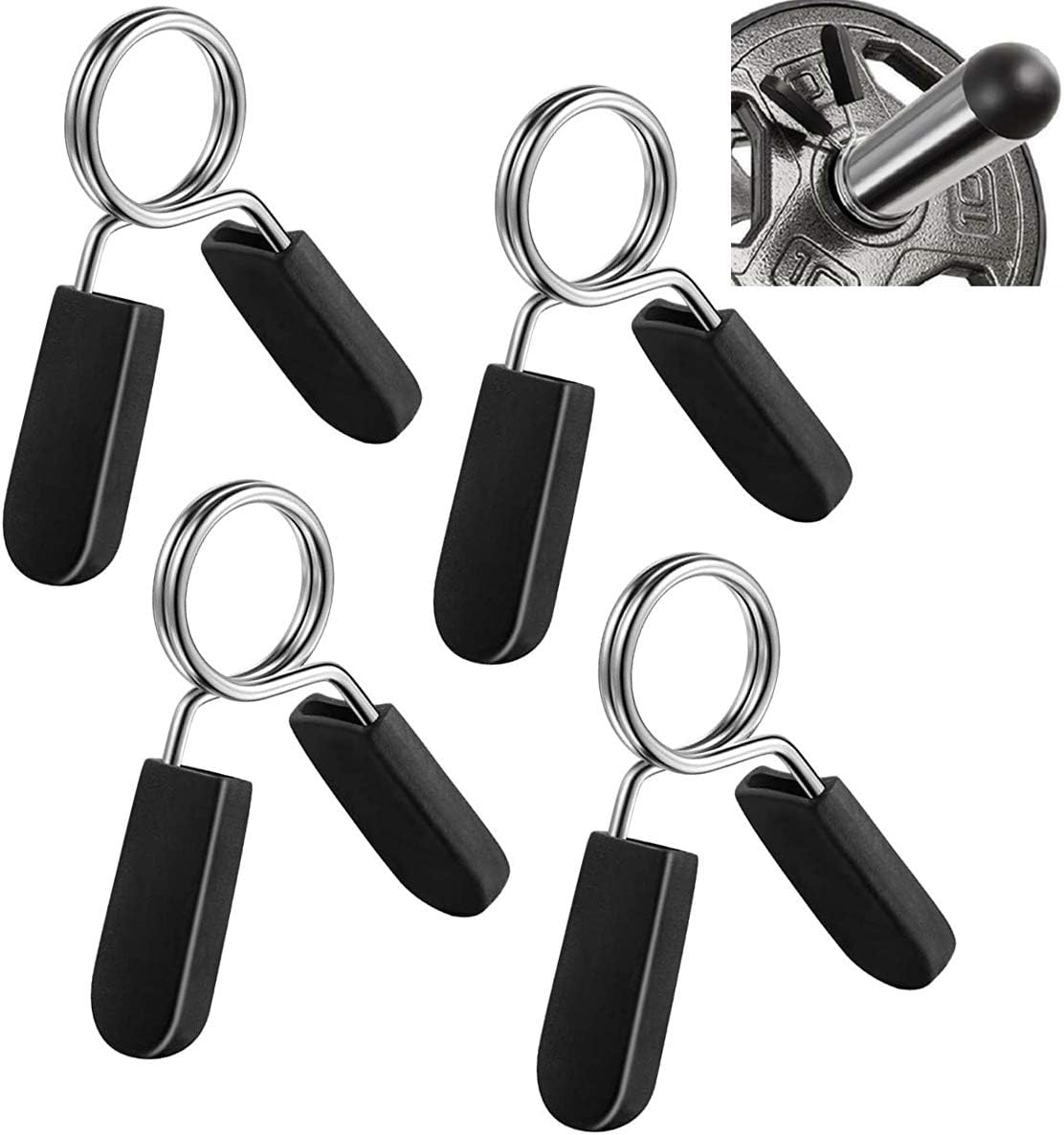 Halter Clips 4 Pack 25mm - Halter Rings Suitable for Smooth Halter Grips or Standard Weight Lifting Bars