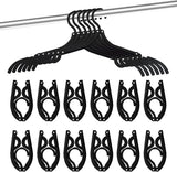 Folding Travel Hangers 12 Pack - Portable Cruise Essentials - Lightweight Collapsible Clothes Hangers for Travel Accessories