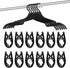 Folding Travel Hangers 12 Pack - Portable Cruise Essentials - Lightweight Collapsible Clothes Hangers for Travel Accessories